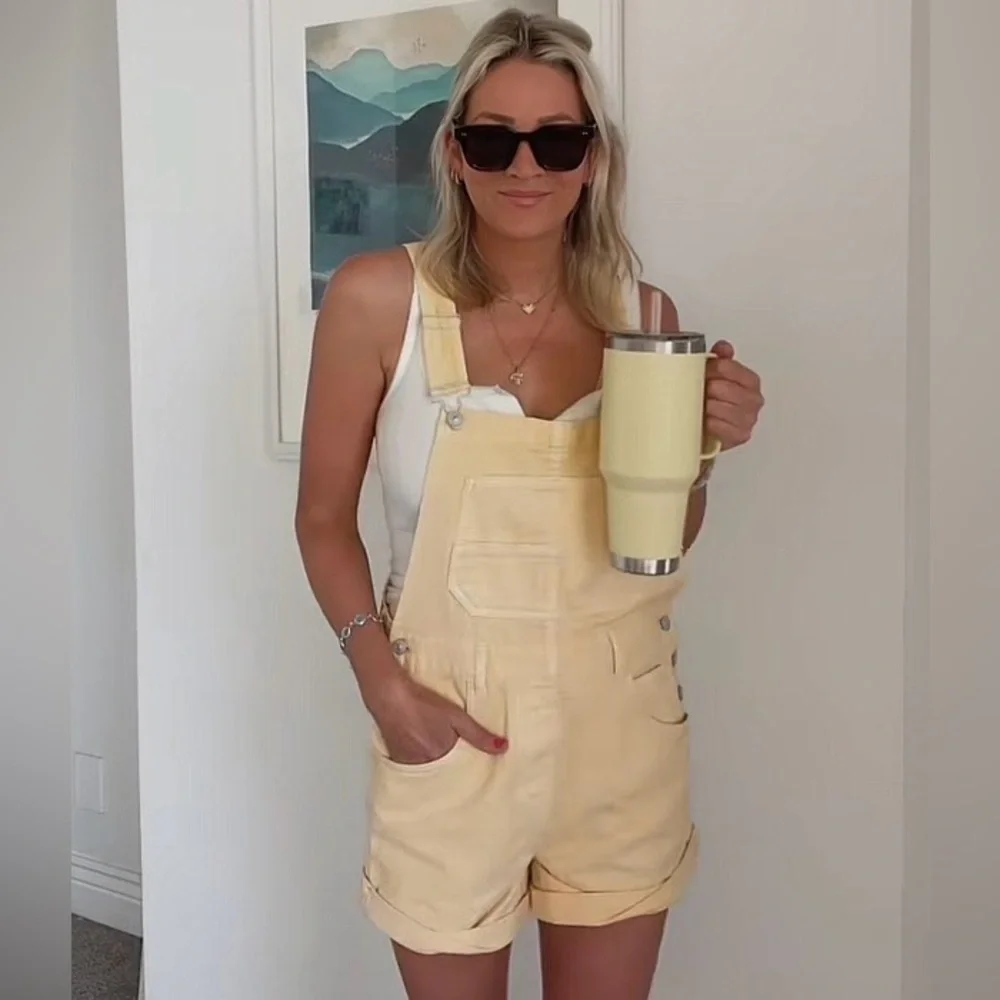Free People X We The Free Ziggy Shortall in Lemon Drop